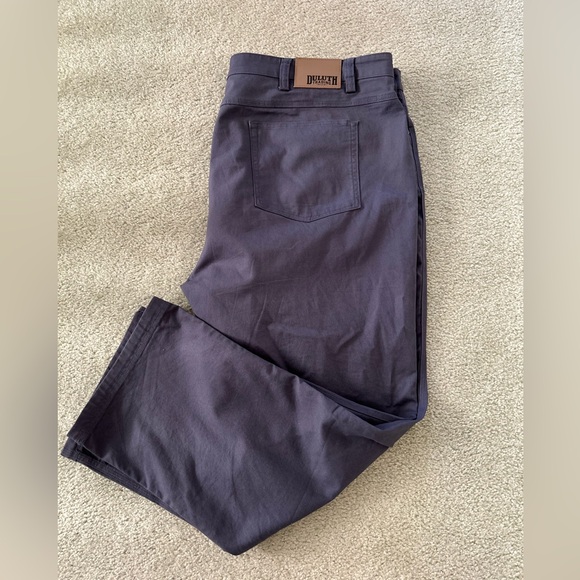 Duluth Trading Co. Flex Fire Hose Relaxed Fit Pants Size 46x30 Grey Workwear - Picture 4 of 8